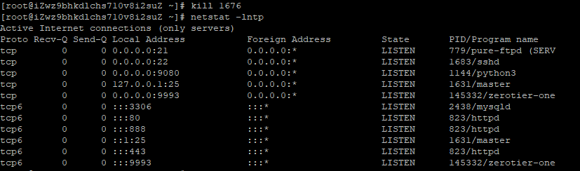 使用Kill终止进程